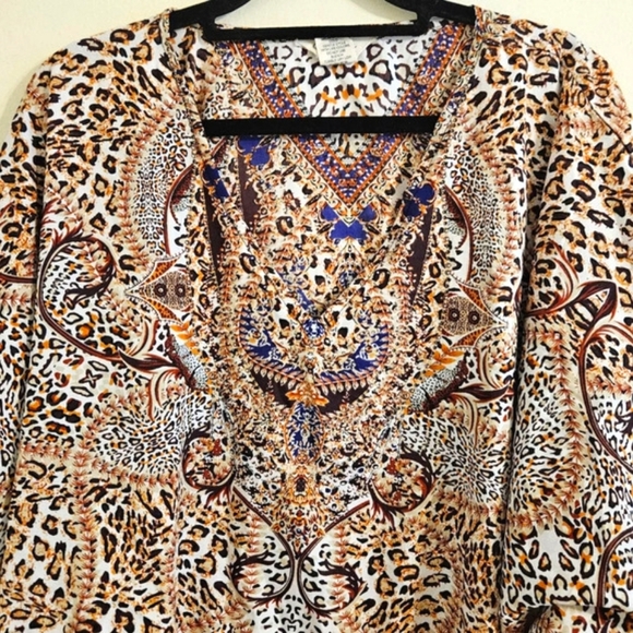 Gypsie Blu Caftan Cover Up - Picture 4 of 4